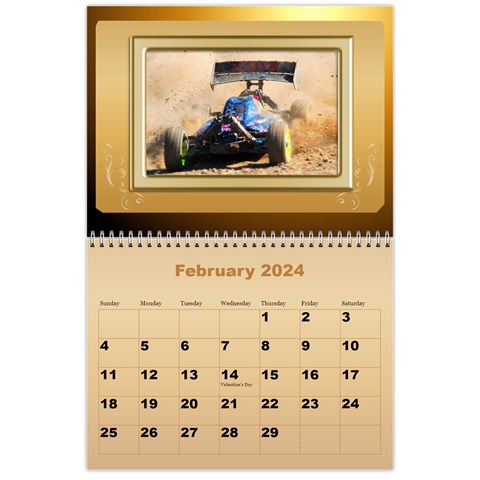 Male Calendar 2024 (large Numbers) By Deborah Feb 2024