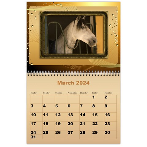 Male Calendar 2024 (large Numbers) By Deborah Mar 2024