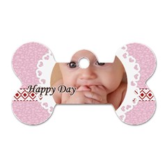 happy day - Dog Tag Bone (One Side)