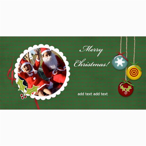 4  X 8  Photo Cards: Merry Christmas By Jennyl 8 x4  Photo Card - 2