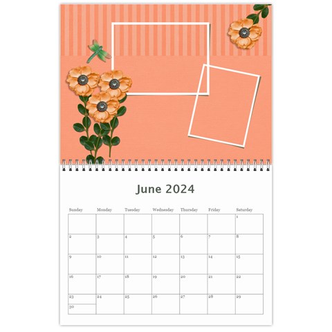 Calendar: Garden Of Flowers By Jennyl Jun 2024