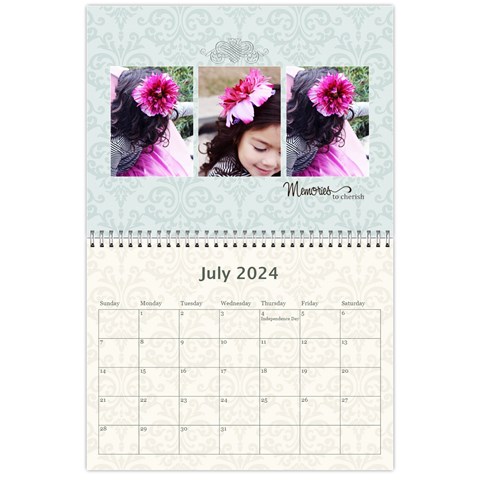 Calendar: Minimalist Memories To Cherish By Jennyl Jul 2024