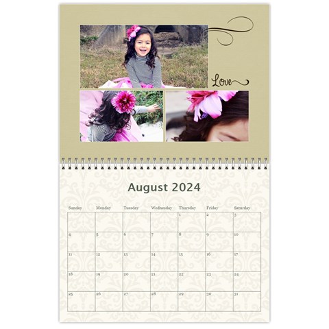 Calendar: Minimalist Memories To Cherish By Jennyl Aug 2024