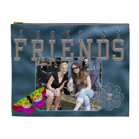 Friends Xl Cosmetic Bag By Lil Front