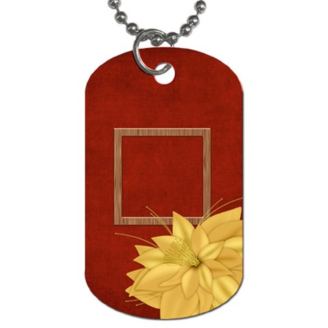 An Autumn Story 2 Sided Dog Tag 1 By Lisa Minor Front