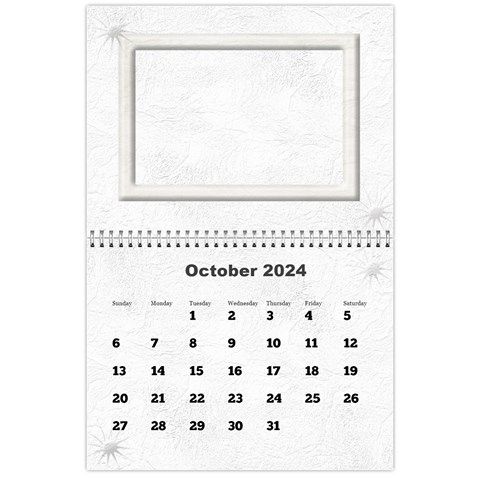 General Purpose Textured 2024 Calendar (large Numbers) By Deborah Oct 2024