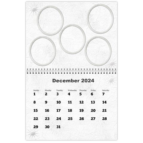 General Purpose Textured 2024 Calendar (large Numbers) By Deborah Dec 2024