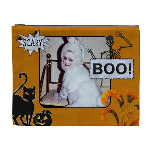 Halloween Xl Cosmetic Bag By Lil Front