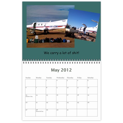 Rfds Calender By Rachael Moulden May 2012
