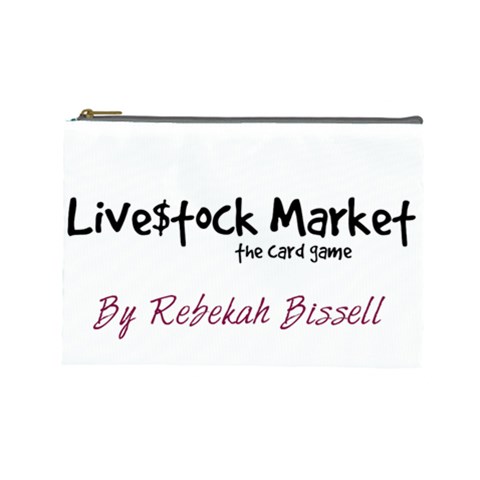 Livestockmkt Cosmetic Bag Large By Pamela Tan Front