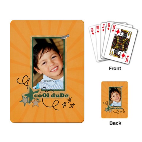 Playing Cards: Cool Dude By Jennyl Back