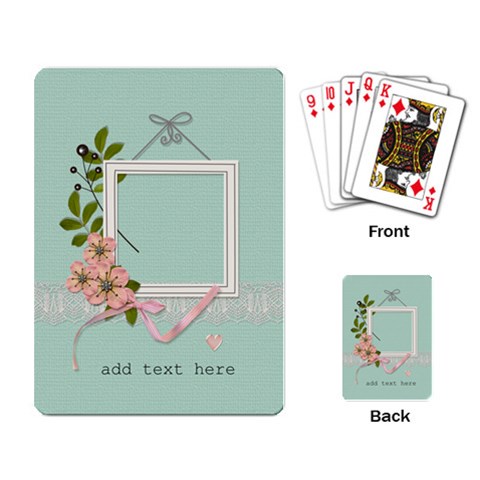 Playing Cards: Flowers For You By Jennyl Back