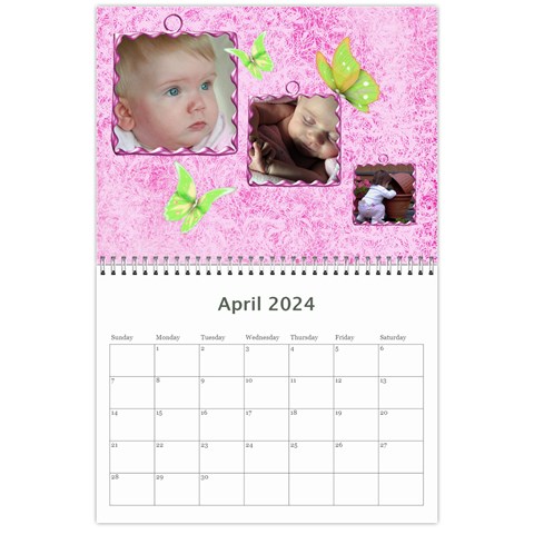 Little Butterflies 2024 (any Year) Calendar By Deborah Apr 2024