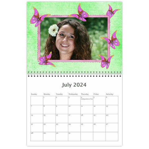 Little Butterflies 2024 (any Year) Calendar By Deborah Jul 2024