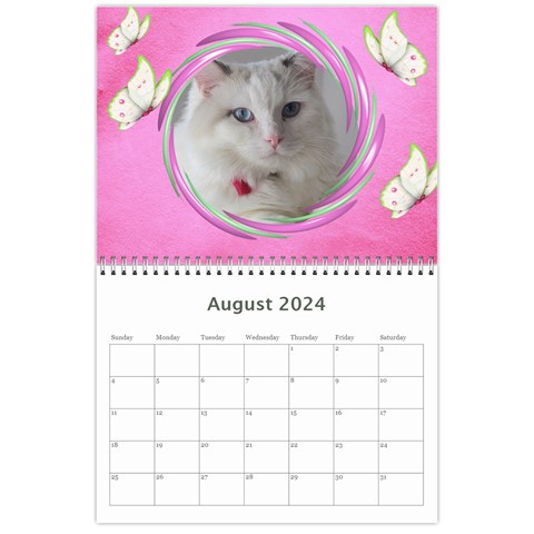 Little Butterflies 2024 (any Year) Calendar By Deborah Aug 2024
