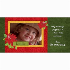 Christmas/poinsettia-Photo Cards - 4  x 8  Photo Cards