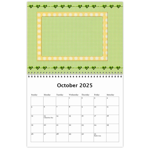 Subtle Hearts 2024 (any Year) Calendar By Deborah Oct 2024