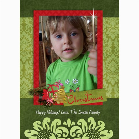 Christmas Tree/holiday 7 x5  Photo Card - 1