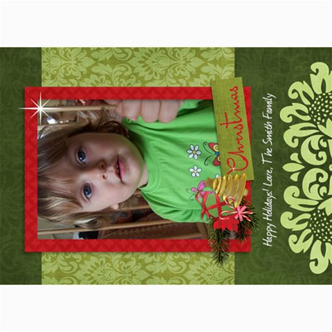 Christmas Tree/holiday 7 x5  Photo Card - 2
