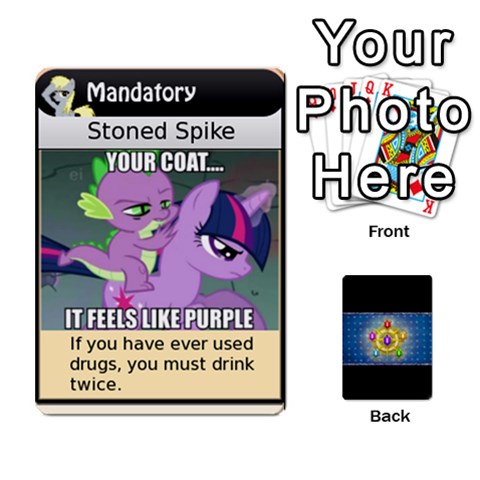 Pony Drinking Deck 3 By Gonzo Anon Front - Diamond3