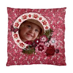 Pink Floral/Girly-Cushion Case (Two Sides) - Standard Cushion Case (Two Sides)