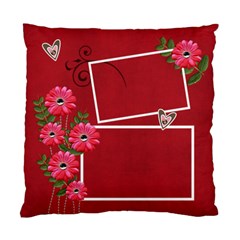 Pillow Case (Two Sides)- Hot Red  - Standard Cushion Case (Two Sides)