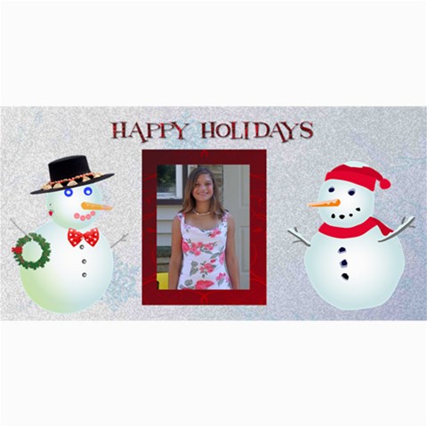 Happy Holidays 4 X 8 Christmas Photo Card By Kim Blair 8 x4  Photo Card - 3