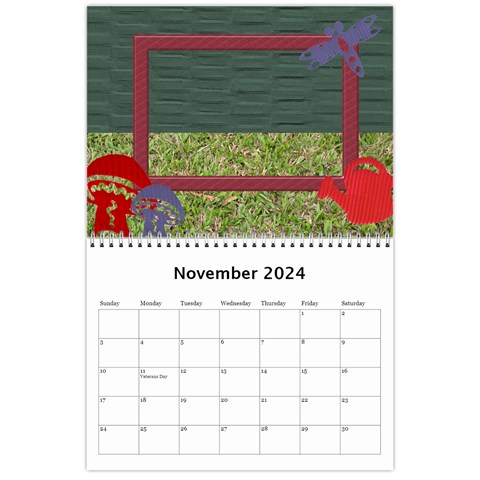 My Garden 2024 (any Year) Calendar By Deborah Nov 2024