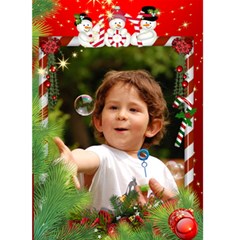 Joy Christmas Card 5x7 - Greeting Card 5  x 7 