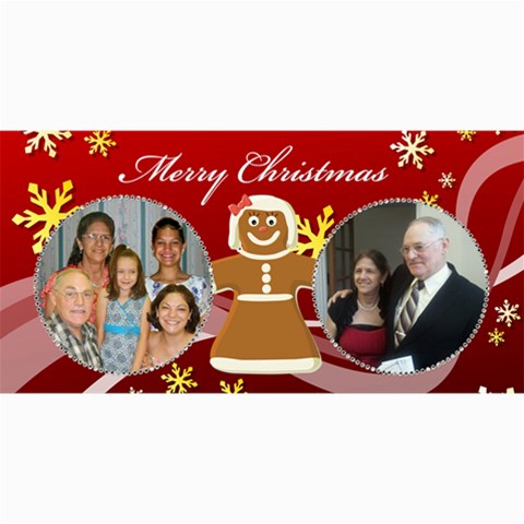 Gingerbread Christmas 8x4 Post Card By Kim Blair 8 x4  Photo Card - 7