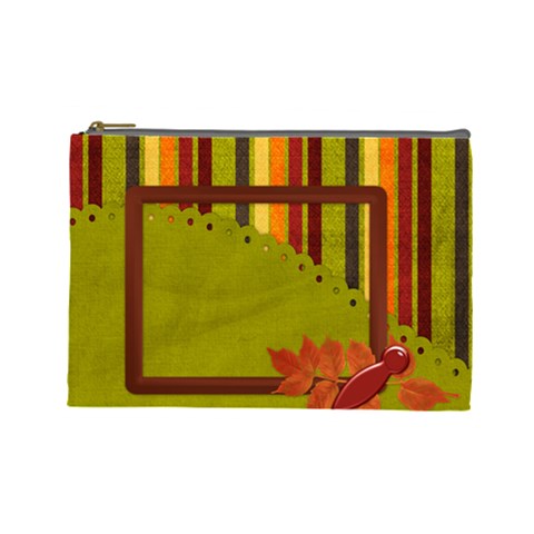 Autumn s Glory Large Cosmetic Bag 1 By Lisa Minor Front