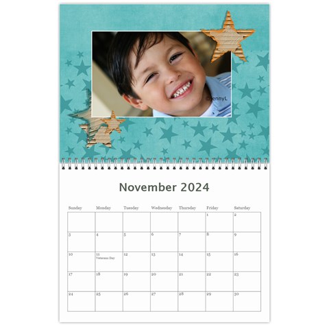 Calendar: All Stars By Jennyl Nov 2024