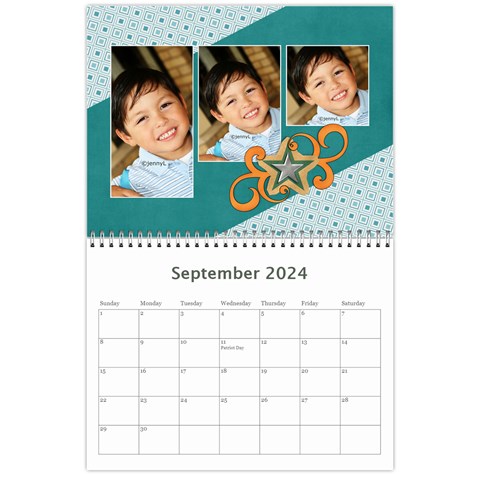 Calendar: All Stars By Jennyl Sep 2024
