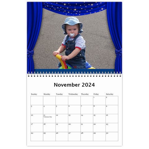 Our Production 2024 (any Year) Calendar Blue And Gold By Deborah Nov 2024