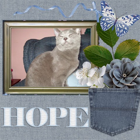 Hope By Marilyn Holtien 8 x8  Scrapbook Page - 1