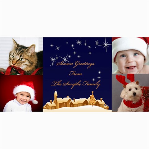 Holiday Greetings 4x8 Photo Card By Deborah 8 x4  Photo Card - 4