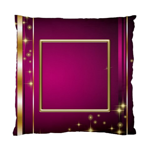 Pink And Gold Elegant Cushion (2 Sided) By Deborah Back