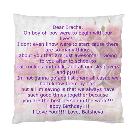 Bracha s Pillow By Batsheva Back