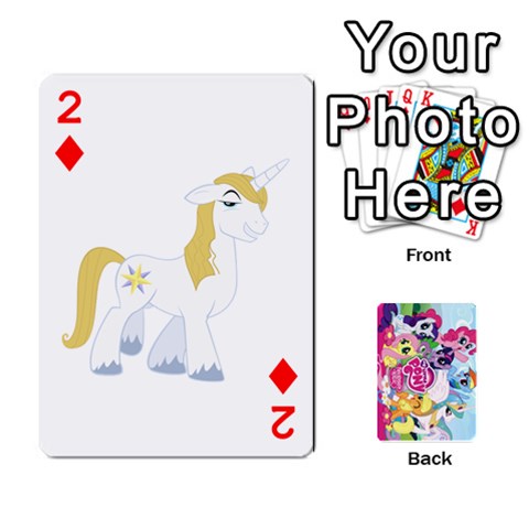 My Little Pony Friendship Is Magic Playing Card Deck By K Kaze Front - Diamond2