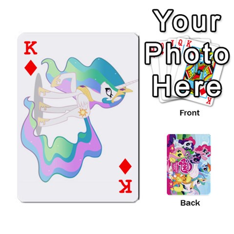 King My Little Pony Friendship Is Magic Playing Card Deck By K Kaze Front - DiamondK