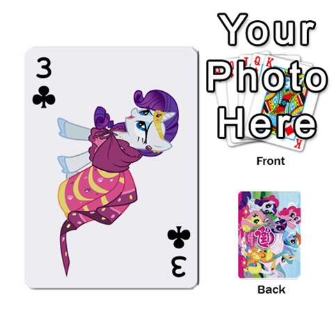 My Little Pony Friendship Is Magic Playing Card Deck By K Kaze Front - Club3