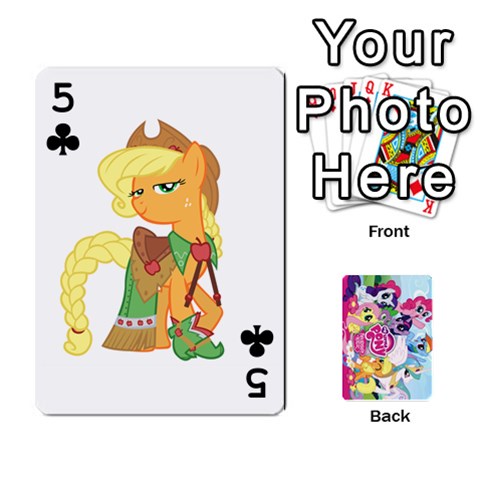 My Little Pony Friendship Is Magic Playing Card Deck By K Kaze Front - Club5