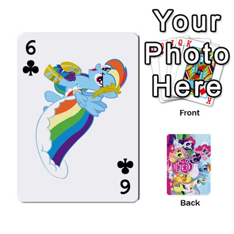 My Little Pony Friendship Is Magic Playing Card Deck By K Kaze Front - Club6