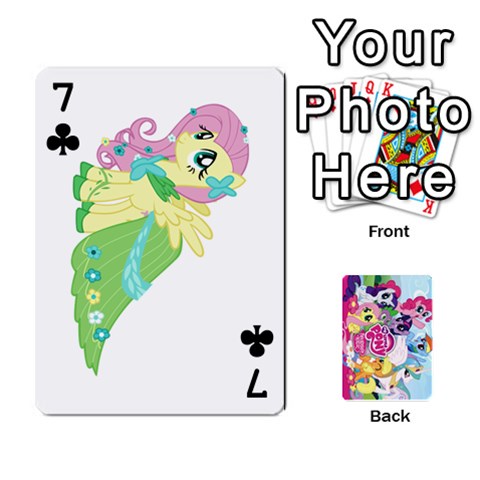 My Little Pony Friendship Is Magic Playing Card Deck By K Kaze Front - Club7