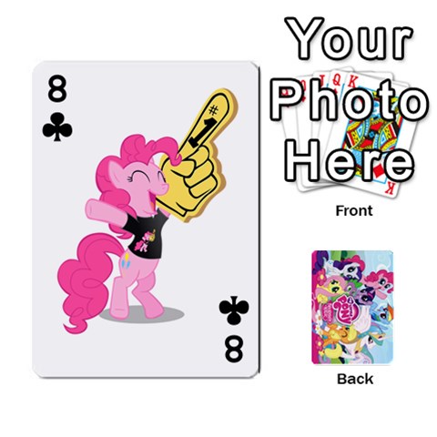 My Little Pony Friendship Is Magic Playing Card Deck By K Kaze Front - Club8