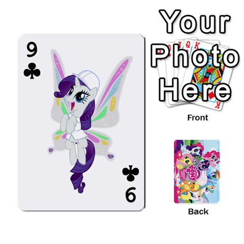 My Little Pony Friendship Is Magic Playing Card Deck By K Kaze Front - Club9