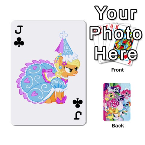 Jack My Little Pony Friendship Is Magic Playing Card Deck By K Kaze Front - ClubJ