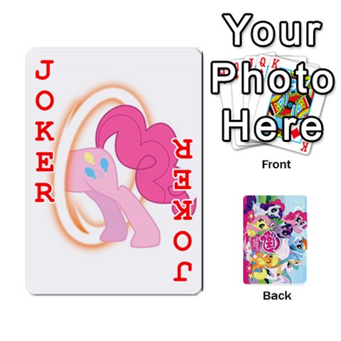 My Little Pony Friendship Is Magic Playing Card Deck By K Kaze Front - Joker2