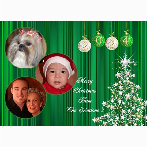 Christmas 2021 Photo Card 7x5 3 By Deborah 7 x5  Photo Card - 5