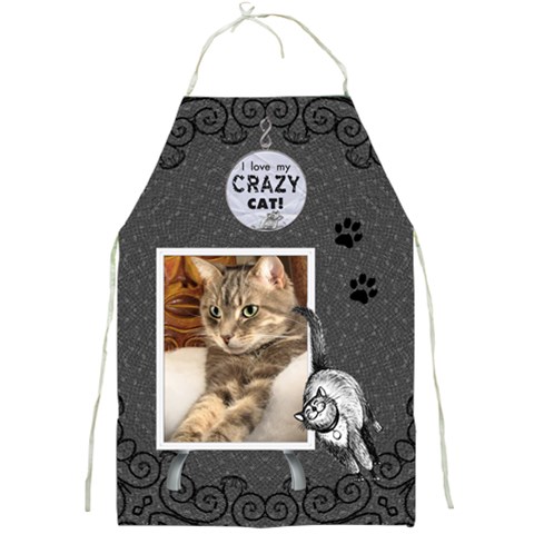 Crazy Cat Apron By Lil Front